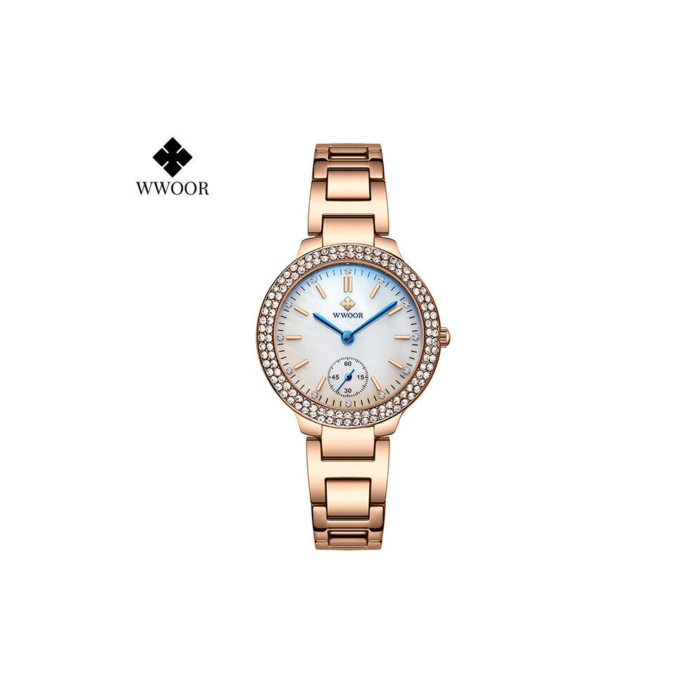 Women Bracelet Watches Top Diamond Ladies Dress Wristwatch Rose Montre Femme For