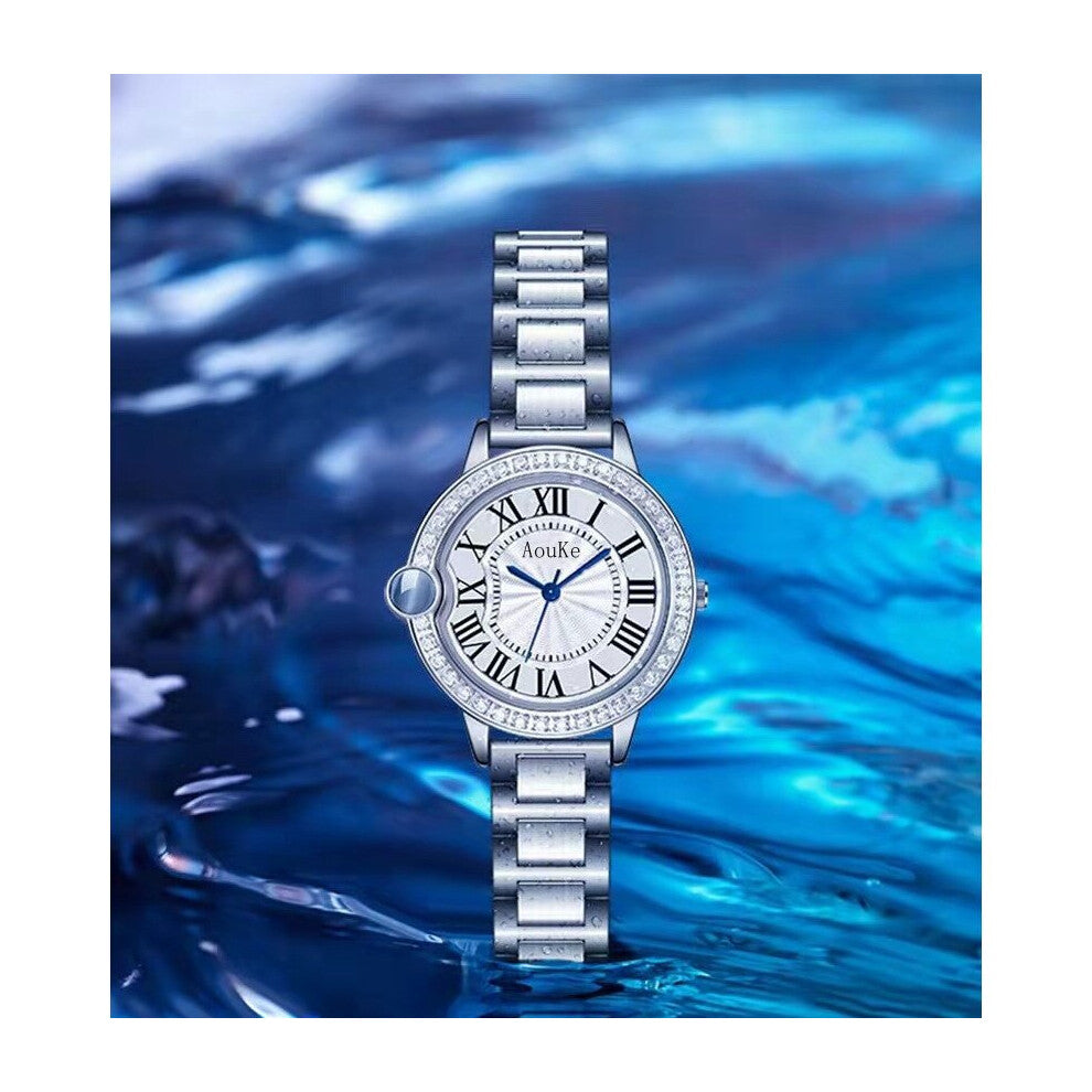 Women Watch Bracelet Watches Set Ladies Band Quartz Wristwatch Female Clock