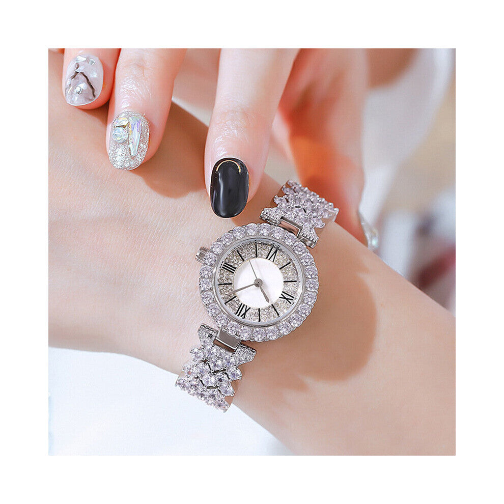 Diamond Women Watches Ladies Gypsophila Bracelet Watches Quartz Wrist Watch Female Clock relogio feminino