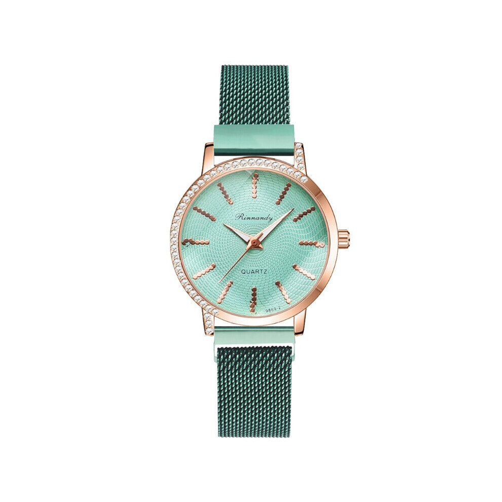 Retro ladies watches all-match woman decorate Women's quartz wristwatch bracelet watch combination set