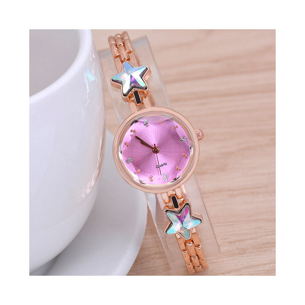 Star Diamond Light Style Women's Bracelet Watch Casual Waterproof Women's Quartz Watch