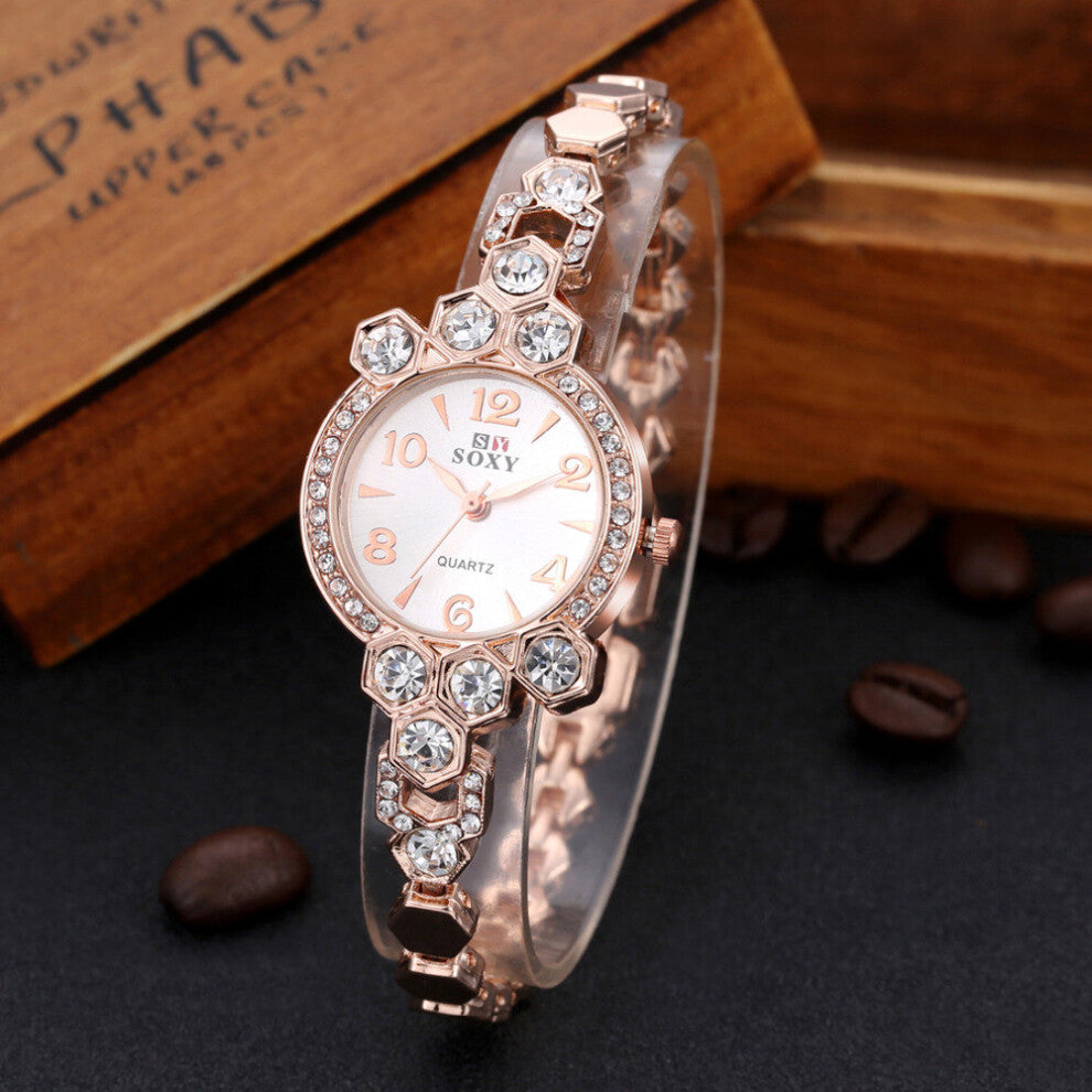 Women Bracelet Watch Rose Watch Women Dress Quartz Watch Ladies Watches Lady Hour Clock Gift TME0021