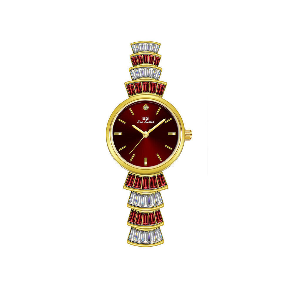 BS Ladies Wrist Watches Watch Woman Crystal Diamond Watches Clocks Women Bracelet Watch Holiday Montre Femme