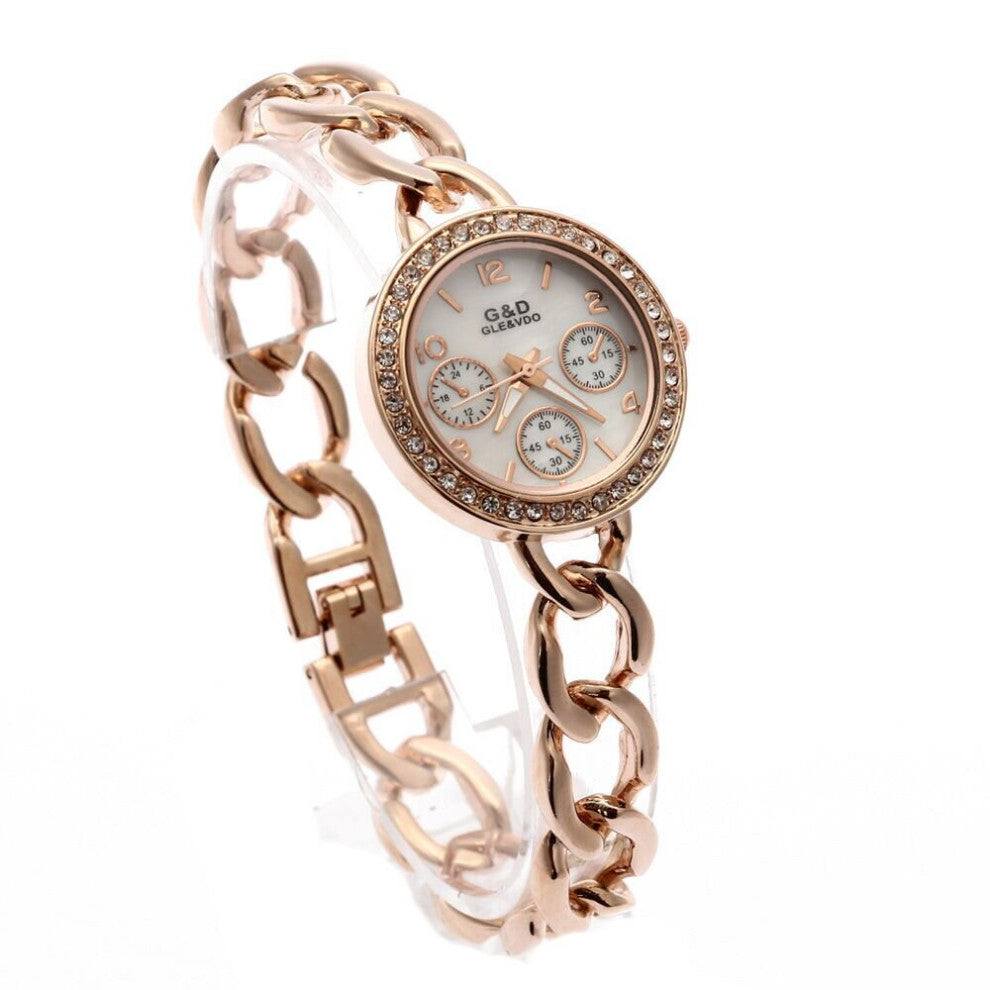 G&D Casual Ladies Steel Band Bracelet Watch Explosive Quartz Watch Japanese Movement