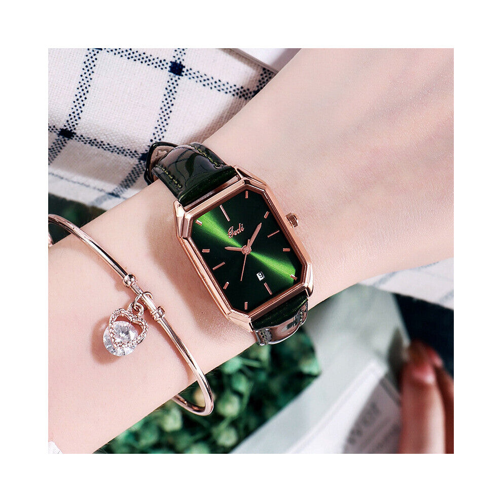 Women Bracelet Watch Square Casual Leather Waterproof WristWatch Ladies Quartz Dress Watches Hour Relogio Feminino