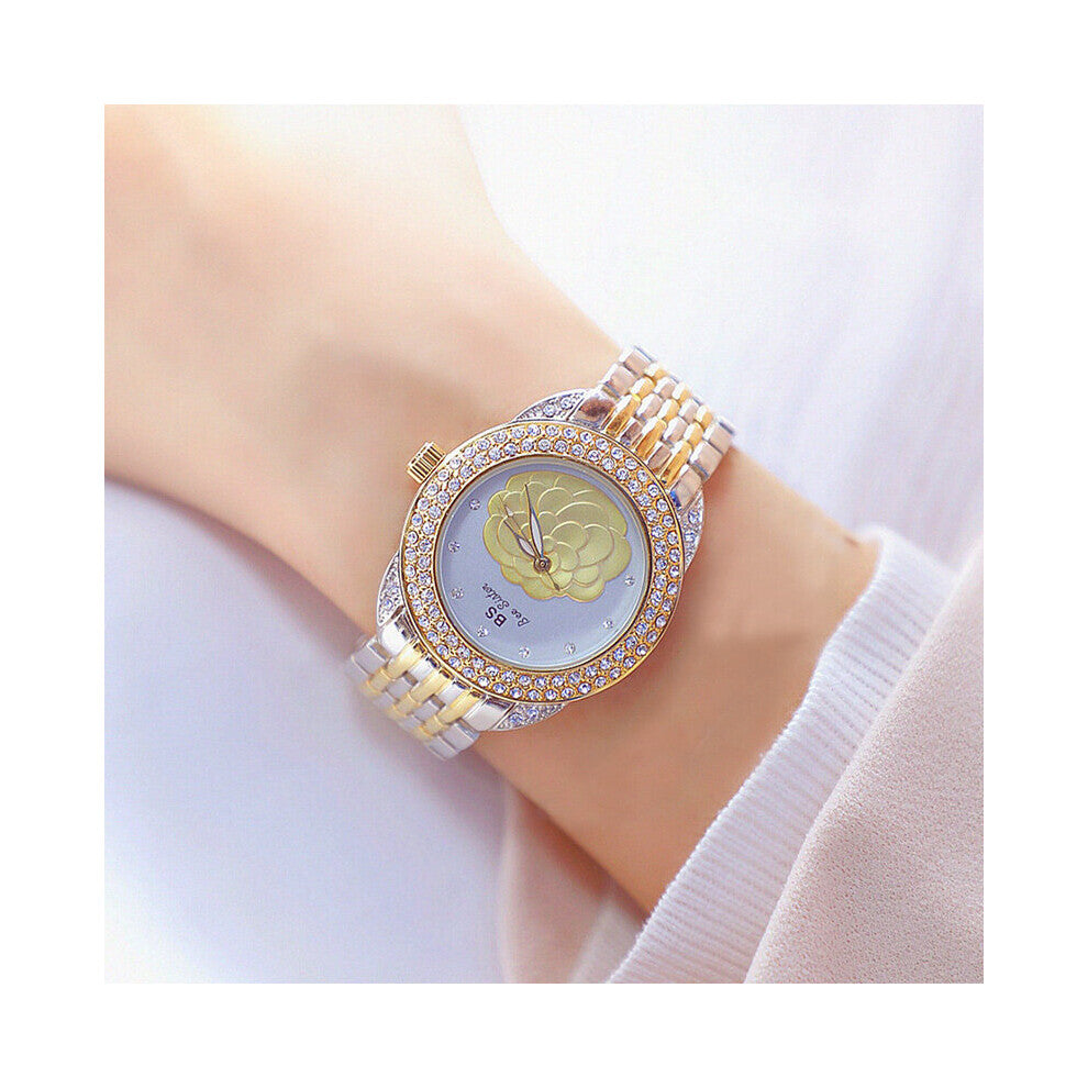 Top Diamond Ladies Watch Flower Dial Women Charming Bracelet Watch Girl Casual Watch Zegarek Damski