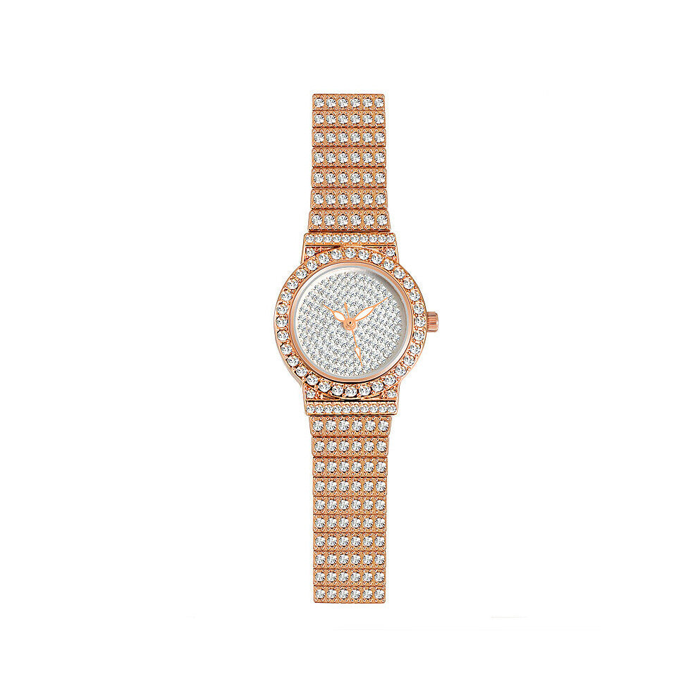 Women Watch Diamond Small Female Watch For Women Rhinestone Bracelet Watches Golden & Silver