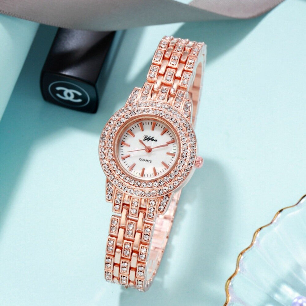 Women Watches Rhinestone Women's Bracelet Watch Diamond Rose Watch Ladies Wristwatches Female Relogio Feminino