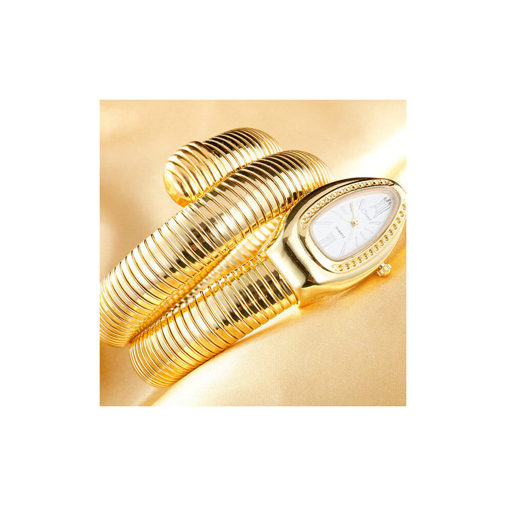 Unique Snake Watches Women Quartz Wristwatches Winding Bangle Bracelet Watches Ladies Watches Relogio Feminino