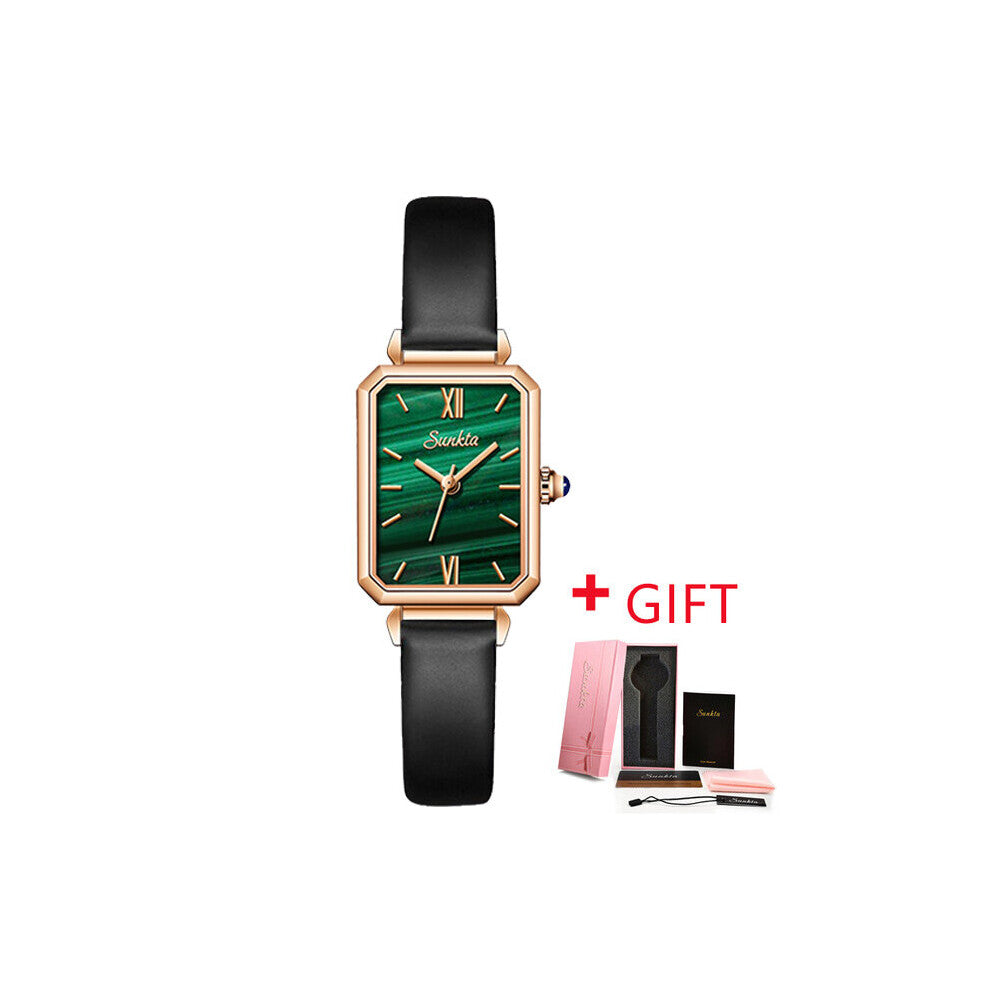 Women Bracelet Watches Rectangular Dial Rose Ladies Watch Dress Quartz Wristwatches Relogio Feminino