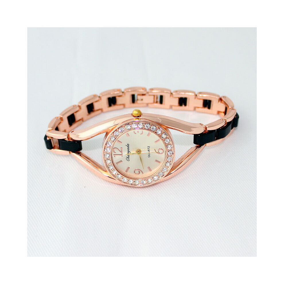 silver women watches Casual Quartz Stainless Steel Band Bracelet Watch Analog Wrist Watch