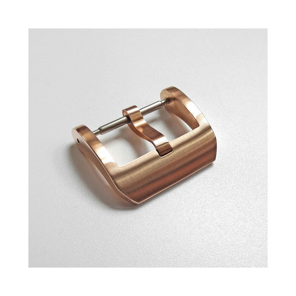 Watch Parts 20mm CuSn8 Bronze Buckle for Straps Tongue Brushed Pin Buckle Leather Watch Band Strap Clasp Accessories