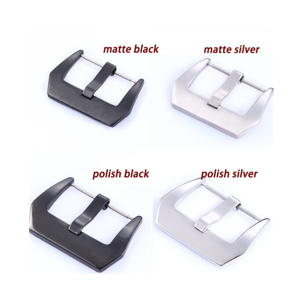 Watch Buckle Metal Brushes Polish 316L Stainless Steel Watchband Strap Clasp 16mm 18mm 20mm 22mm 24mm 26mm Accessories + tool
