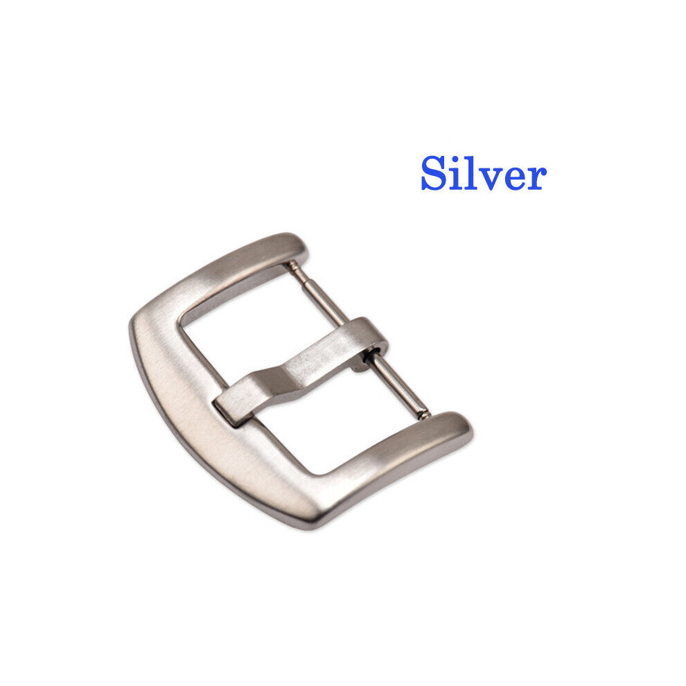 16 18 20 22 24 26mm Metal Watchband Buckle High Hydraulic Buckle Silver Colorful Stainless Steel Clasp Accessories