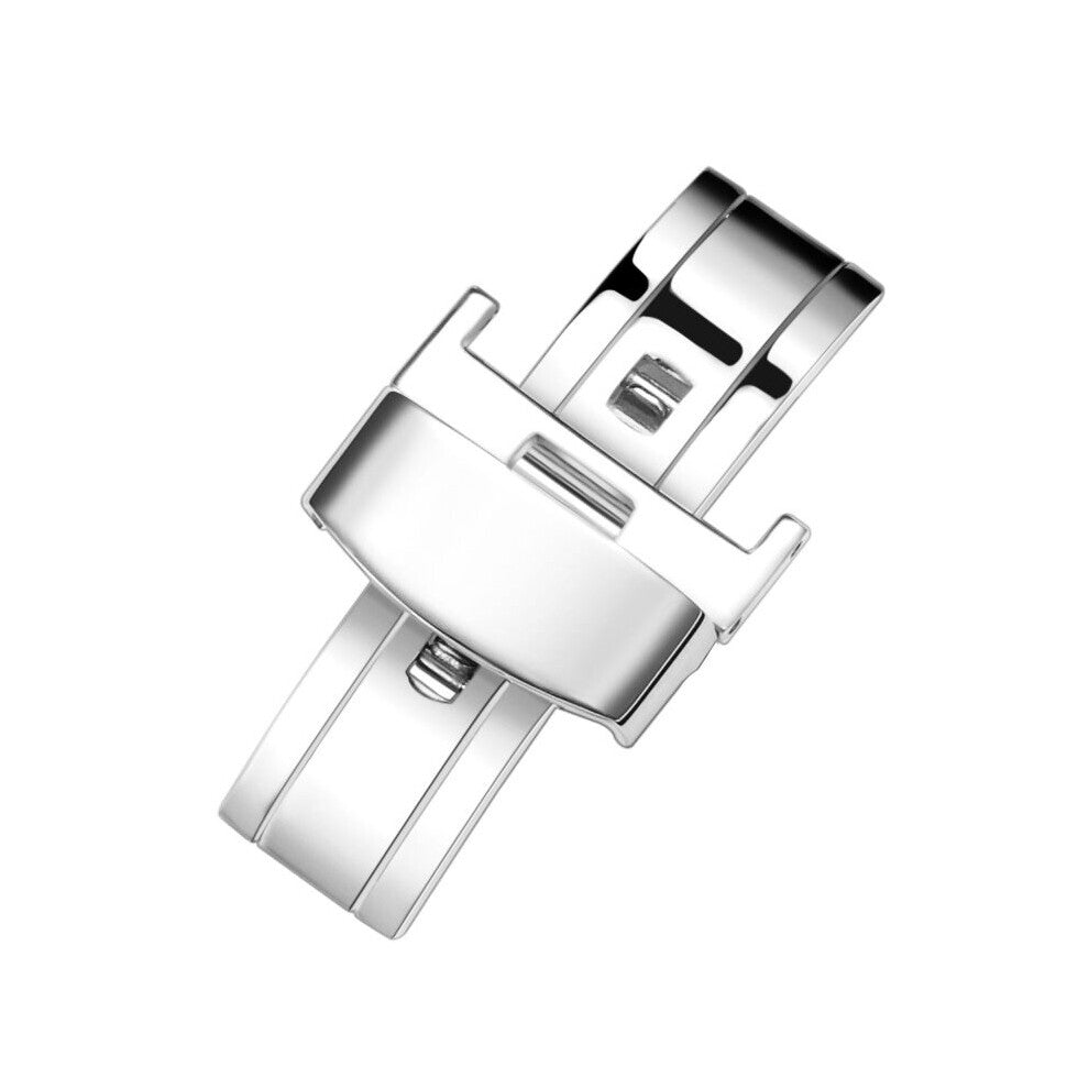18mm 20mm 22mm 24mm Metal Watch Strap Buckle 316L Stainless Steel Clasp Durable Watch Button Folding Clasp Watch Accessories