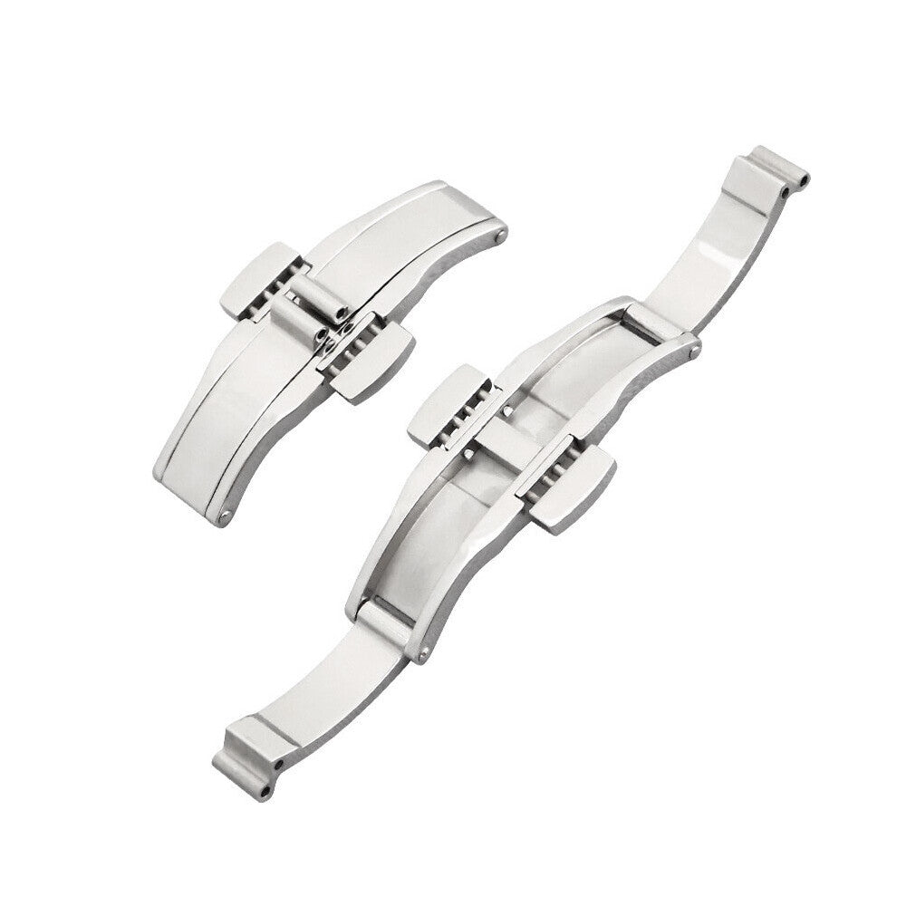 Watch Buckle Double Press Butterfly Buckle Watch Steel Belt Buckle For Men And Women Stainless Steel Watch Clasp Accessories