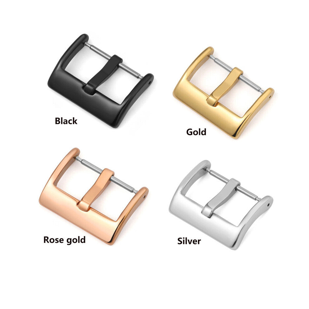 Watch Buckle 304 Stainless Steel 16mm18mm 20mm 22mm Watchband Buckle Watch Clasp Accessories Silver Rose Watch Clasp