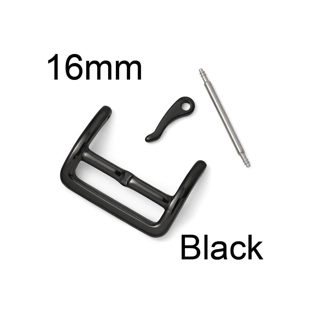 16mm 18mm 20mm 22mm Watch Band Buckle 316L Stainless Steel Watch Strap Replacement Buckle Watchband Glossy Polish Clasp