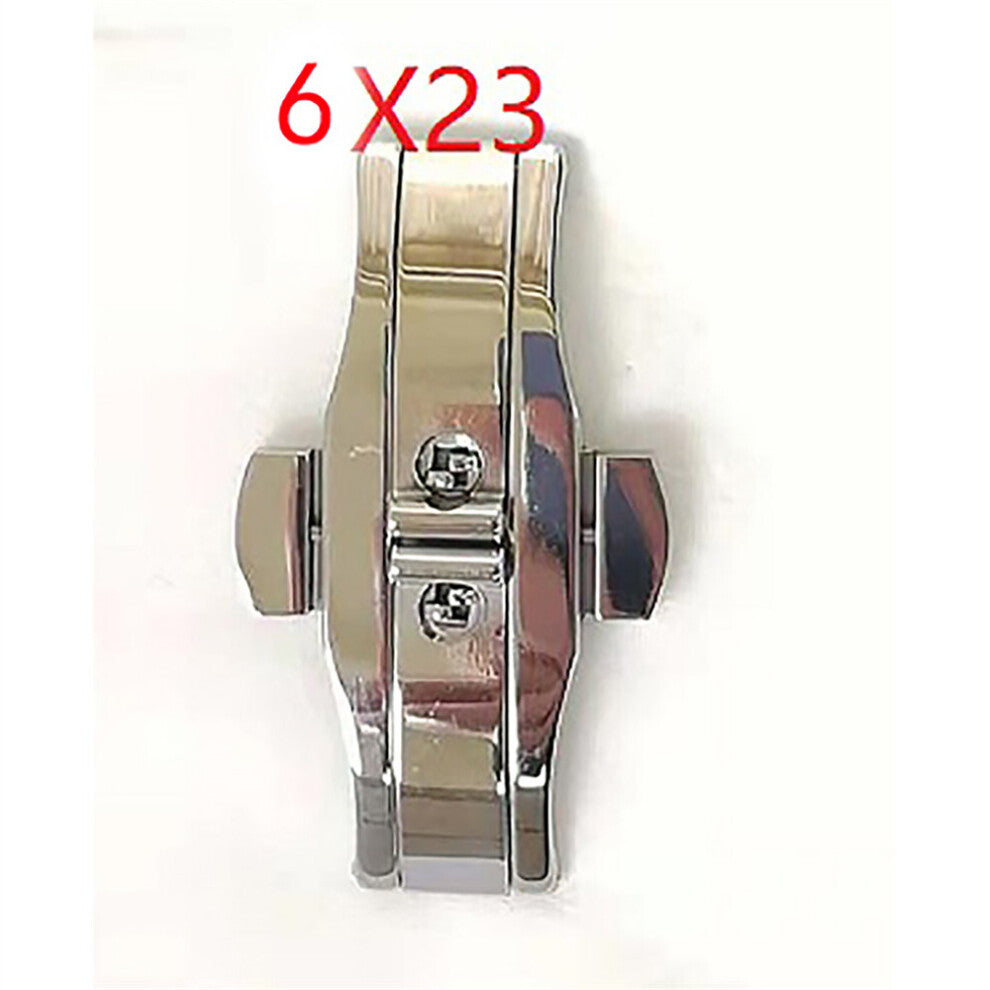 4mm 5mm 6mm Watch Strap Buckle Stainless Steel Double Button Butterfly Buckle Steel Strap Buckle Watch Accessories