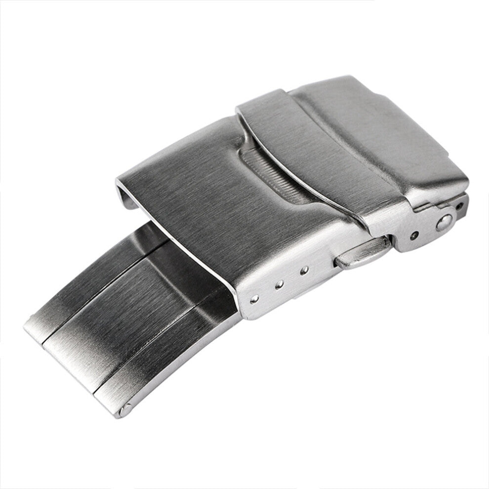 Stainless Steel Clasp Folding Buckle with safety 18mm 20mm 22mm 24mm Double Press Solid Watch Repair Accessories Watchband