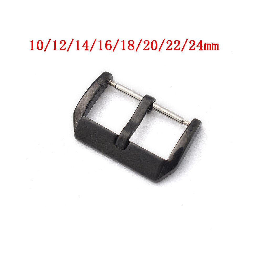 Stainless Steel Watch Pin Buckle Leather Watch Band Strap Clasp Accessories