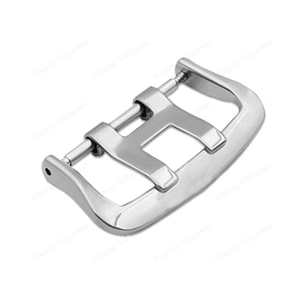 22mm Buckle +Ring Double Pin Buckles Metal Steel Button Watch Strap Movable Steel Ring Watch Band Keeper Watches Accessories