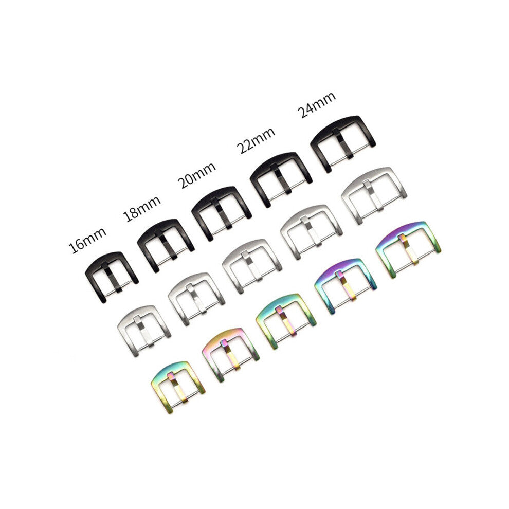 Watch Buckle Metal 316L Stainless Steel Watchband Strap Clasp 20mm 22mm 24mm Accessories + tool