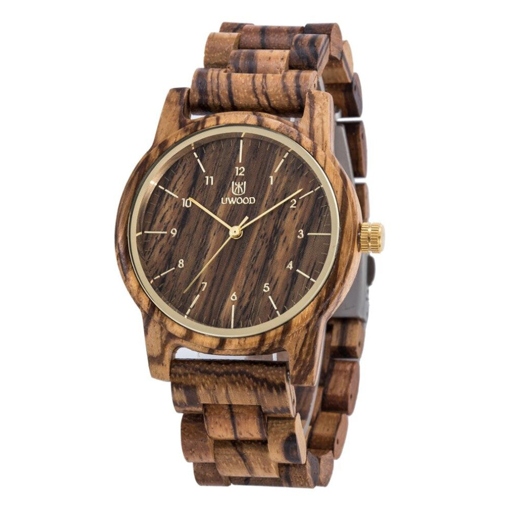 Latest Christmas Sporty Walnut Wood Watches Men