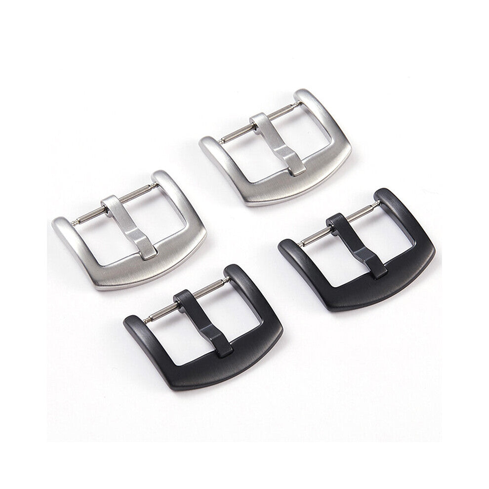 Metal Watch Band Buckle 14mm 18mm 20mm 22mm 24mm Men Watchband Strap Silver Stainless Steel Clasp Accessories