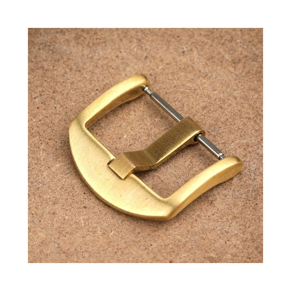 Adaptation Mechanical Bronze Buckle 18 20 22 24MM Leather Watchband Buckle Brass Vintage Hand Accessories