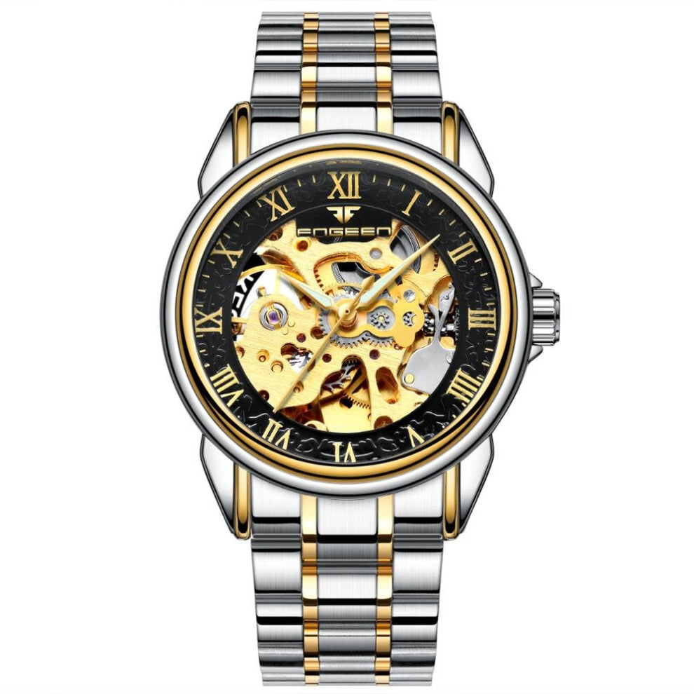 Hollow Engraving Watch diving Skeleton Mechanical Watches Men Heren Horloge
