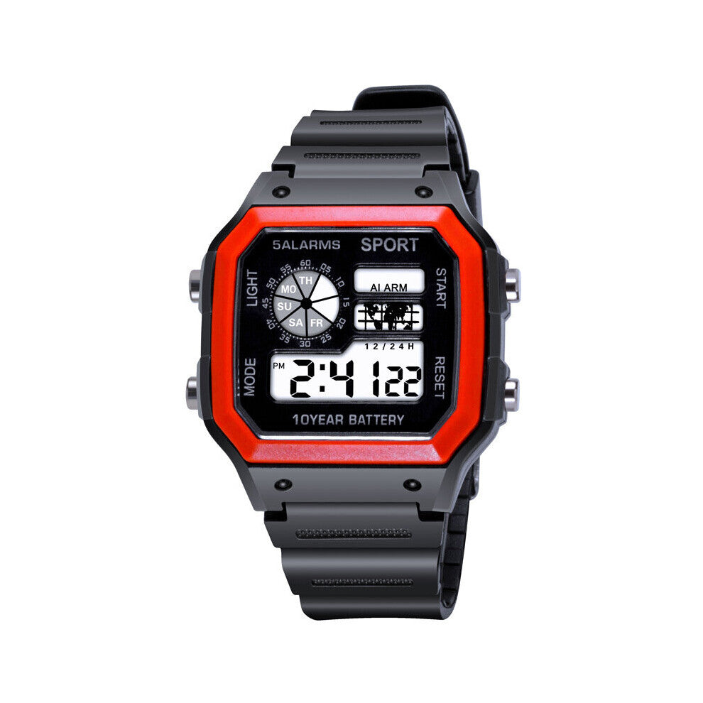 Women Man Sports Watch Boys Girls LED Digital Watches Silicone Rubber Watch Night Luminous Watch Running Watch