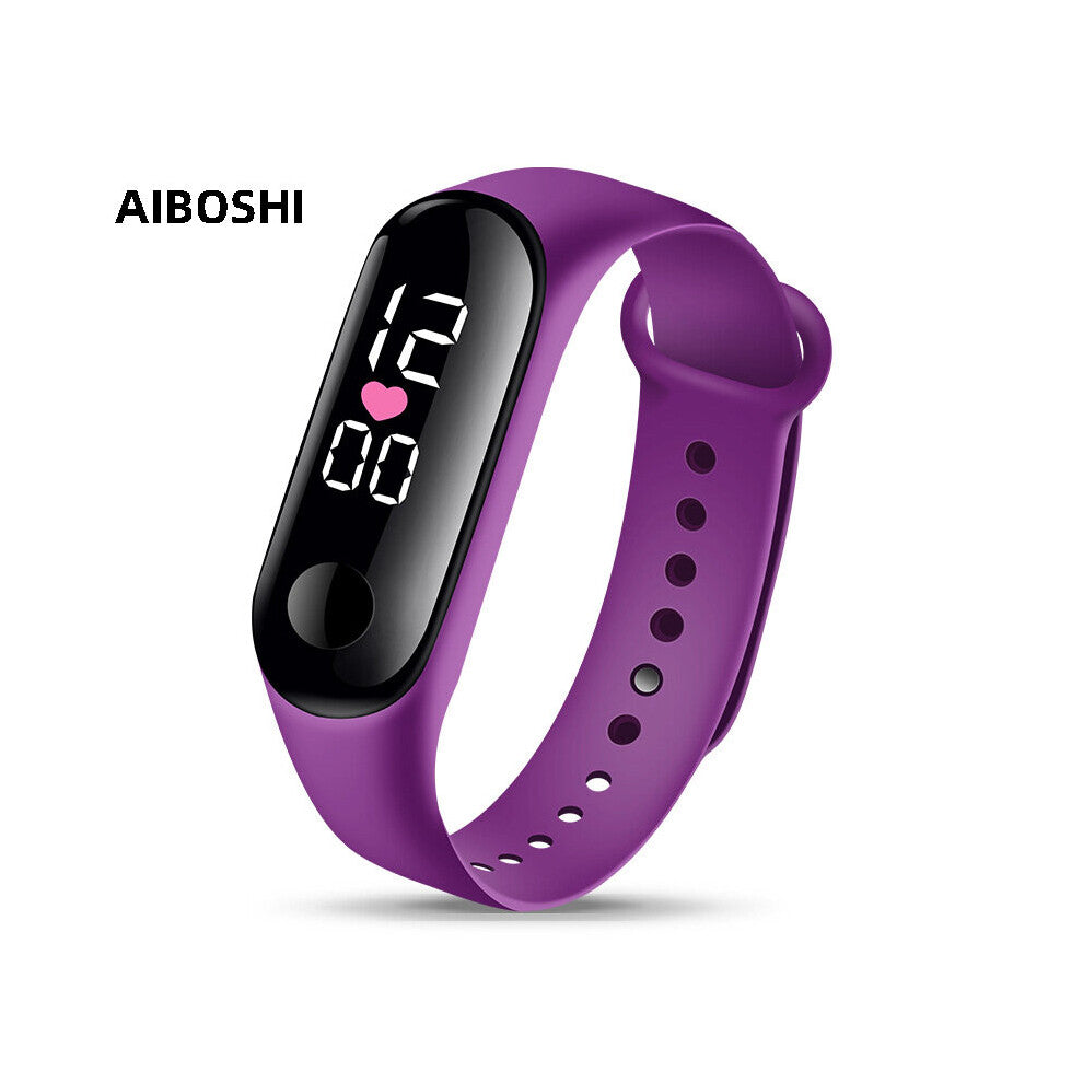 Love Watch Outdoor Sports Couple Digital Wrist Watches Women Men Student Bracelet Touch Waterproof LED Electronic Watch