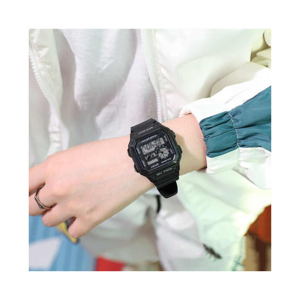 Women Man Sports Watch Boys Girls LED Digital Watches Silicone Rubber Watch Night Luminous Watch Running Watch