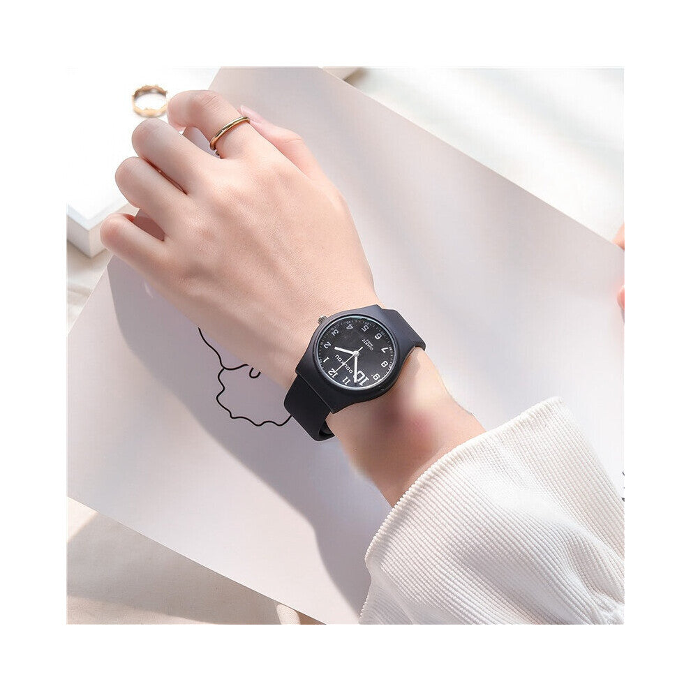 203 Quartz Watch Women Casual Silicone Strap Wristwatches Gift Dress Clock Candy Student Watch