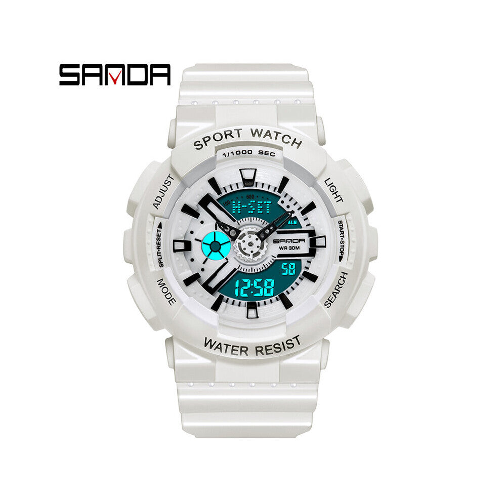 SANDA Women Sports Watches Multifunction Quartz Clock Analog Digital Waterproof Ladies Watches Relogio Feminino