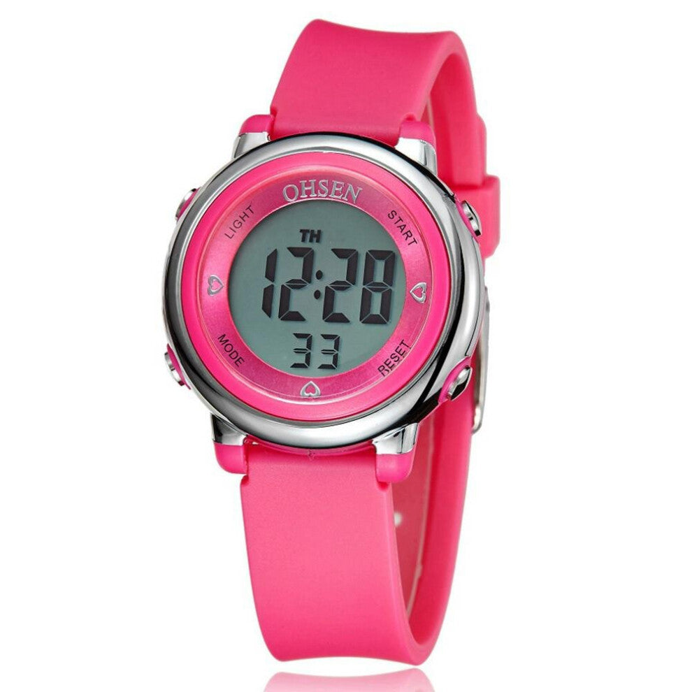 Women Lady Student Watch Sport Digital Watch Candy Silicone Strap Kids Children Waterproof Wristwatch Electronic Watches