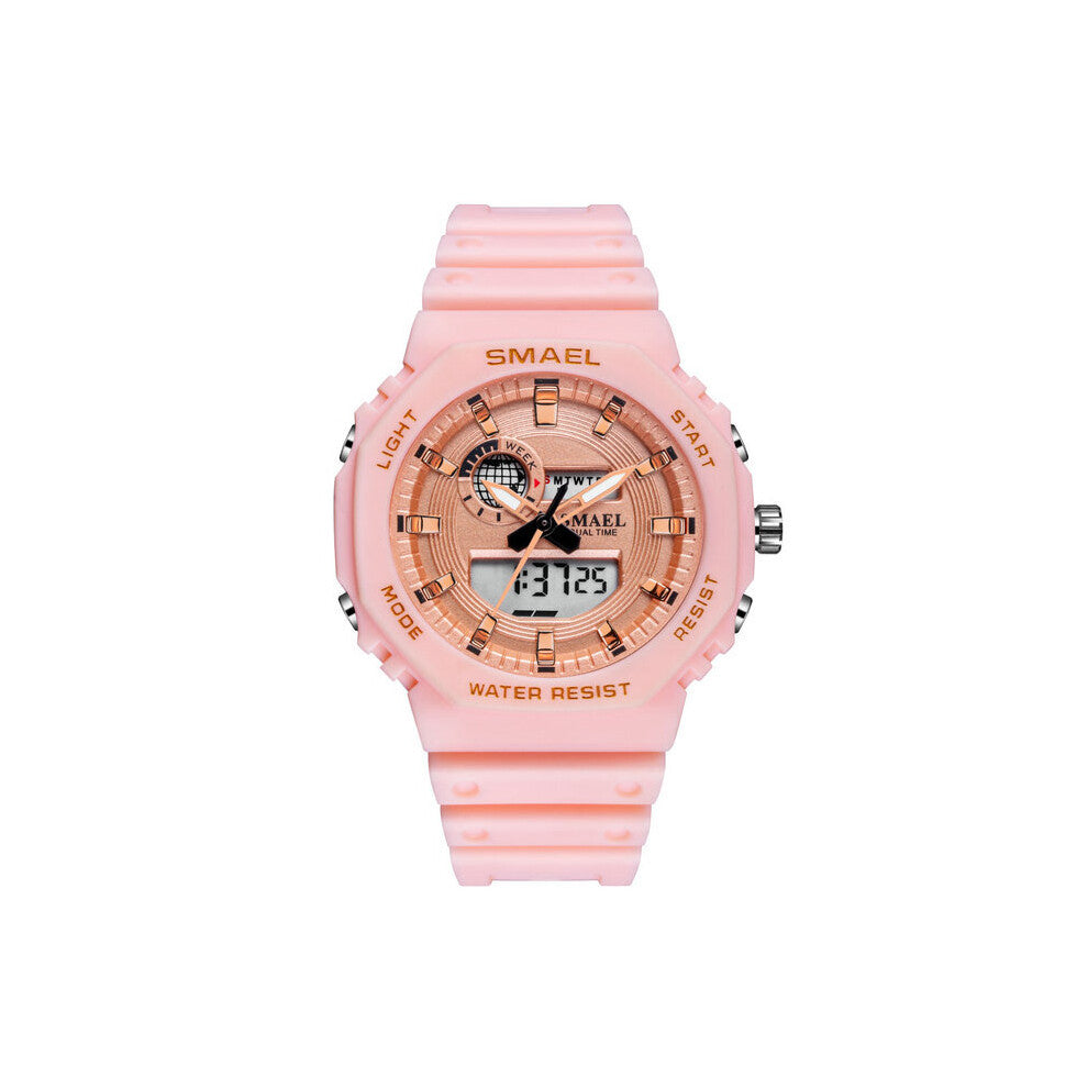 Watches For Women SMAEL Watch Waterproof Back Light LED Clock Alarm Stopwatch Ladies Wristwatches Gift 8037 Watch Women