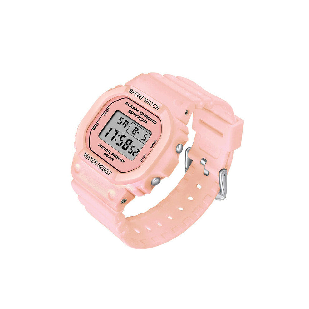 SANDA Women's Watches Waterproof LED Digital Watch for Girl Clock Ladies Sport Wristwatch relogio feminino 293