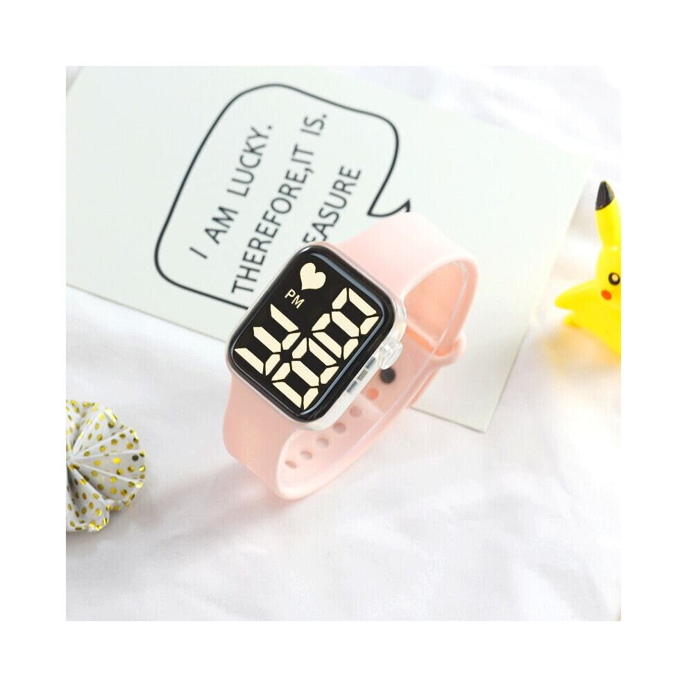 Colorful light flashing LED button touch men women watches casual Couple waterproof sports women's wristwatches