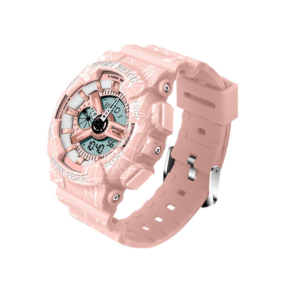 Pink Ladies Sports Watches Waterproof LED Display Quartz Wristwatch Shock Resistant Swim Clock For Girl relogio feminino