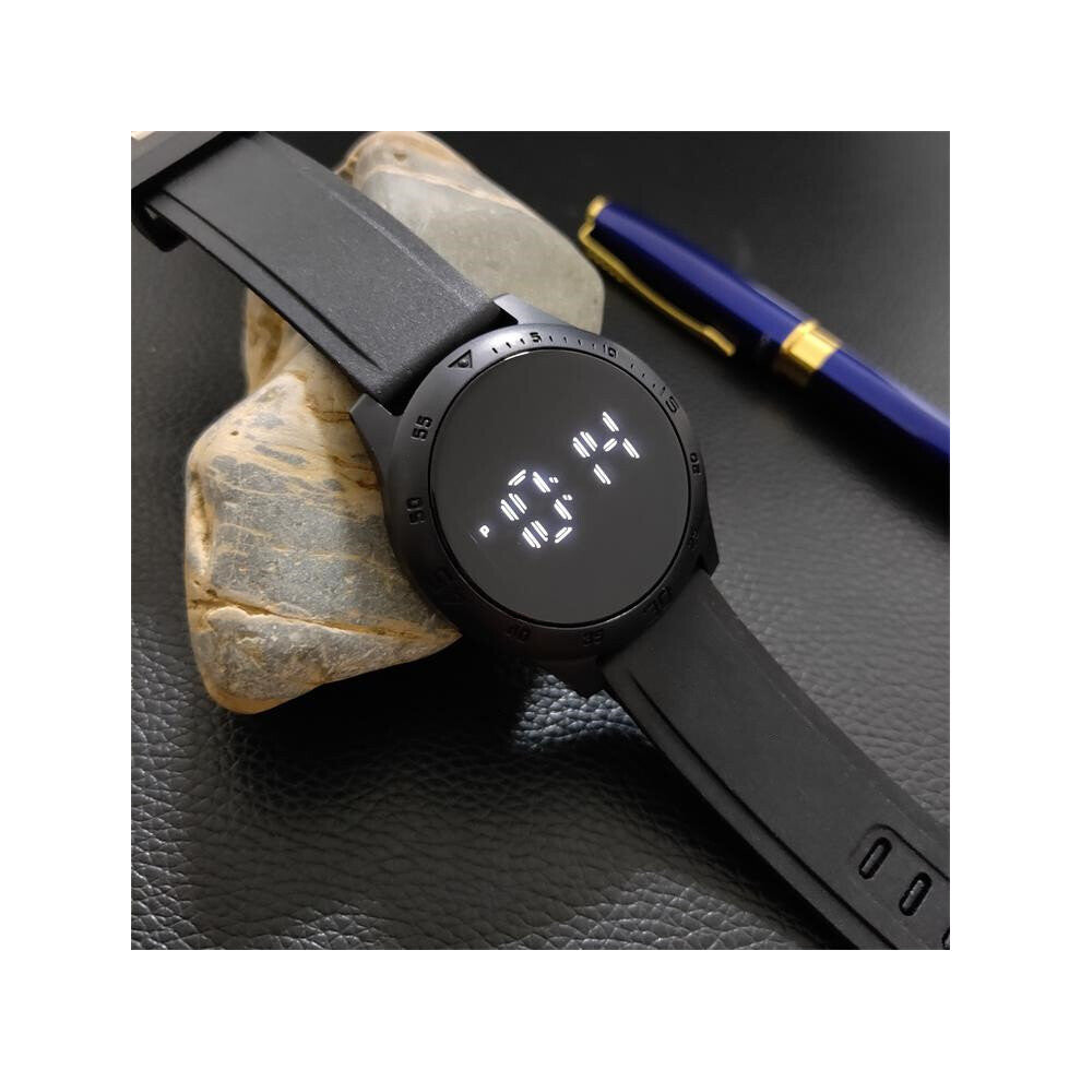 touch screen LED electronic watch couple watch round men's watch men's and women's watches