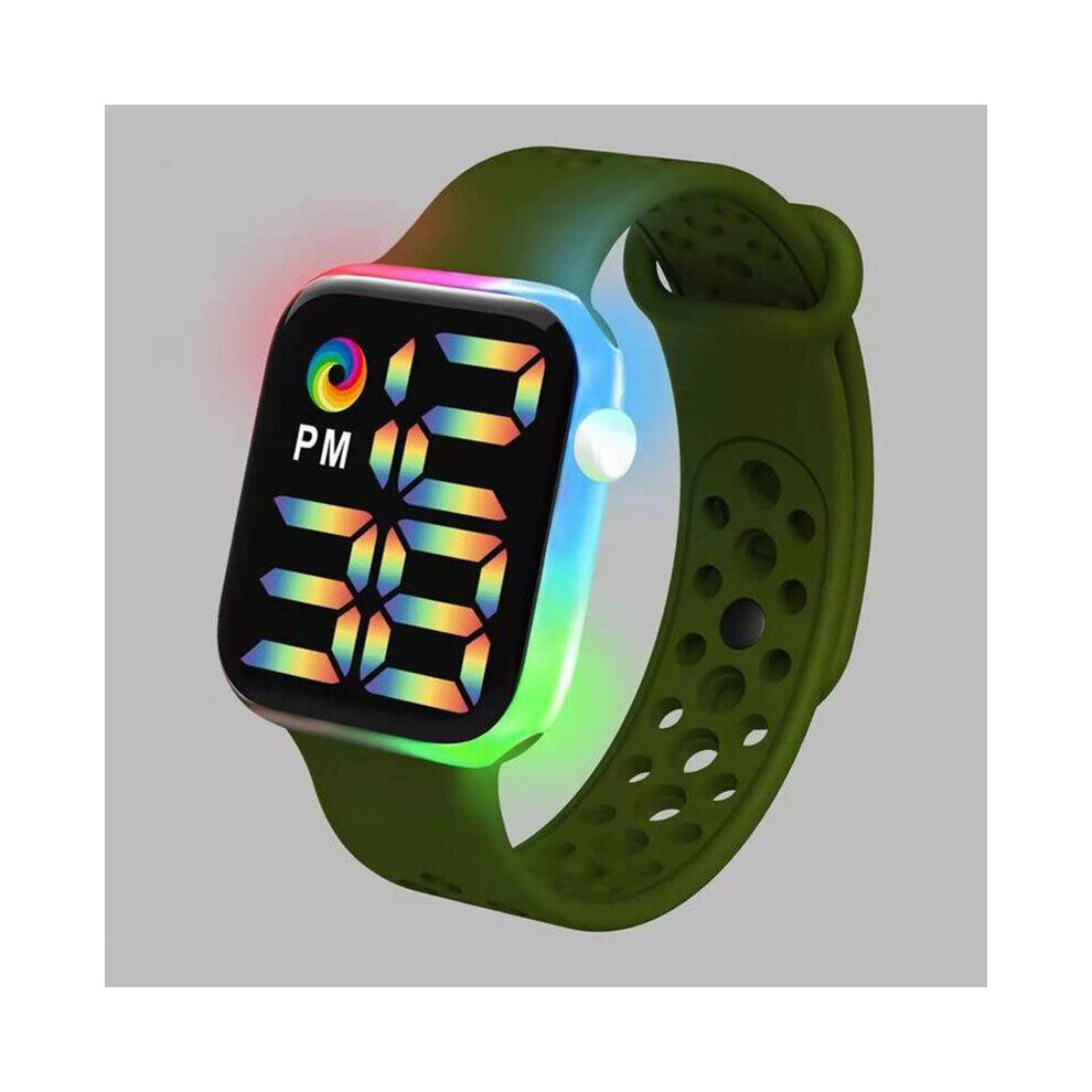 40mm Electronic LED Digital Watch Men Womens Watches Jelly Silicone Band Sports Watches Waterproof reloj hombre XFCS