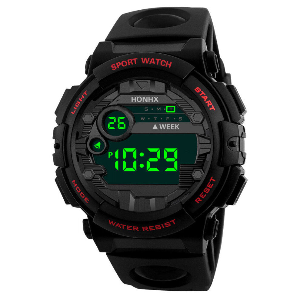 Men LED Digital Wristwatches For Outdoor Sports Military Male Watches reloj de hombre 1.3M Waterproof Silicone Band Watch