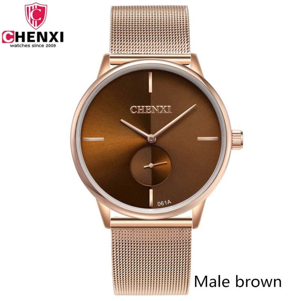 Couple Watches Ultra Thin Stainless Steel Watchband High Watch Gift Wristwatches