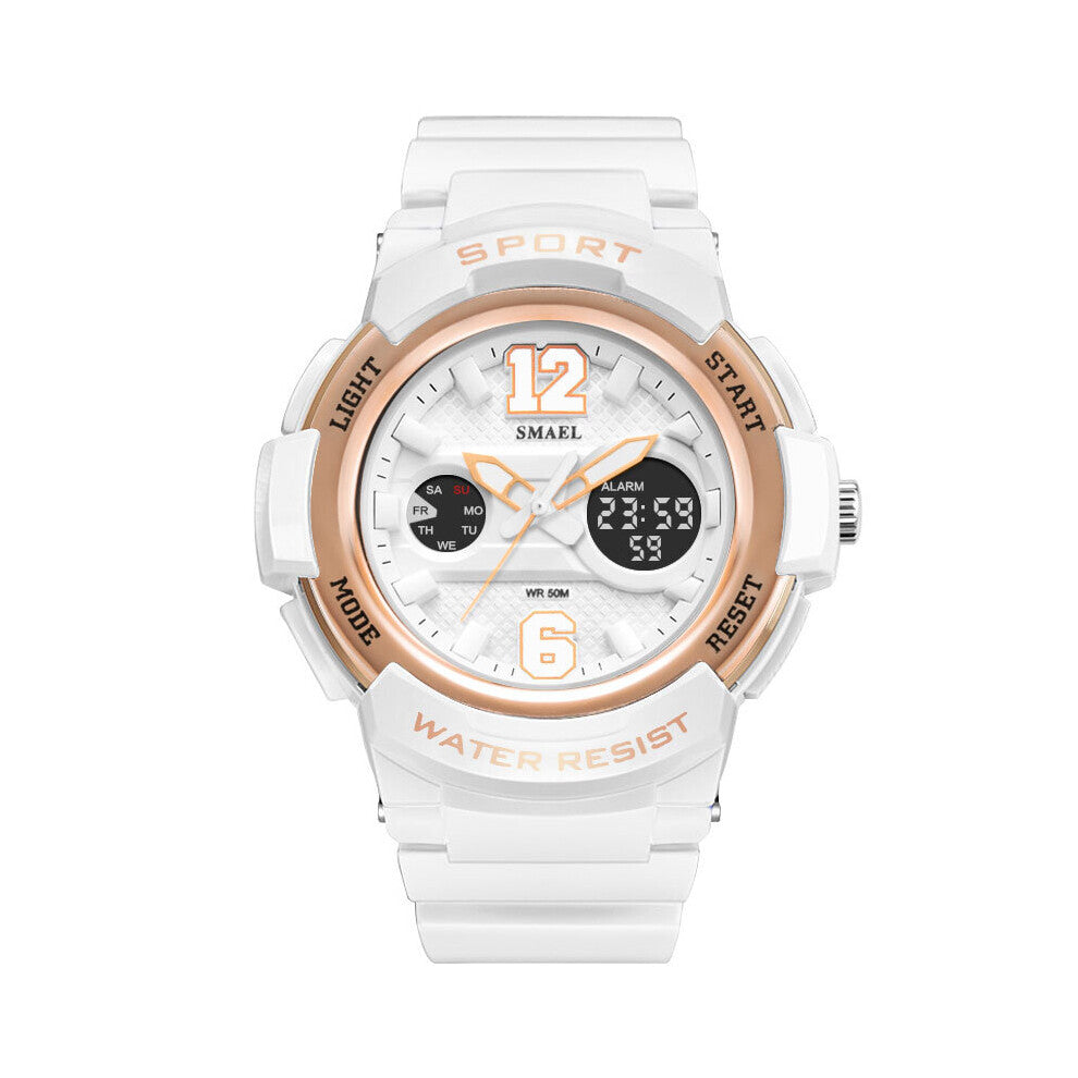 Ladies Watch LED Waterproof Rose Women Watch Top Quartz Watch Bracelet 1632 Relogio Feminino Girls Watches