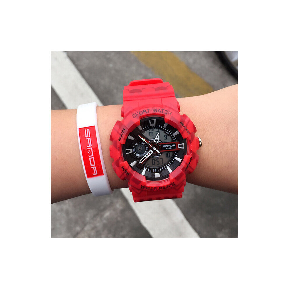 SANDA Electronic Sport Watch Women Watches Ladies Led Digital Wristwatch Female Clock Montre Femme Relogio Feminino