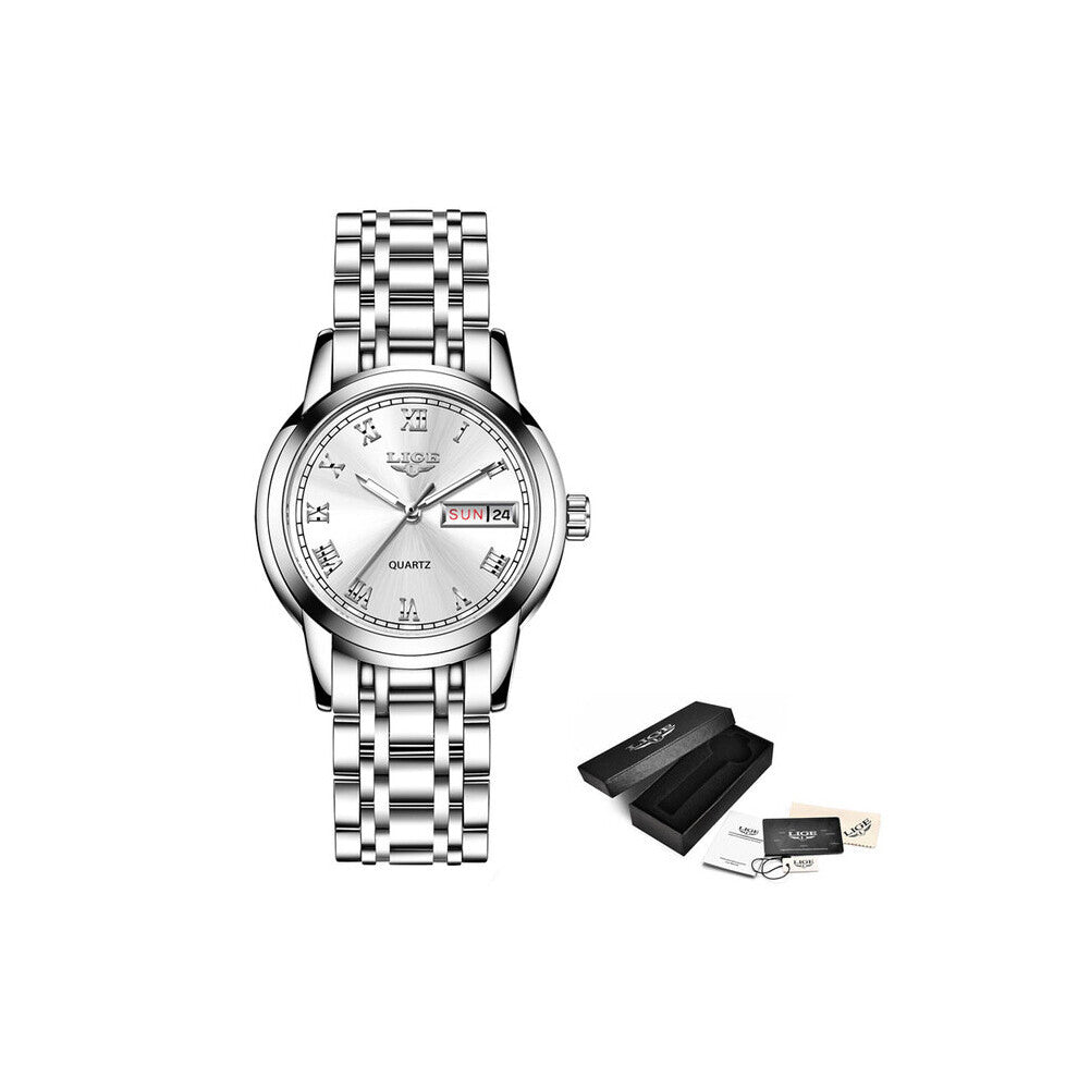 Rose Watch LIGE Women Watches Ladies Creative Steel Women's Bracelet Watches Female Waterproof Clock Gift Relogio Feminino