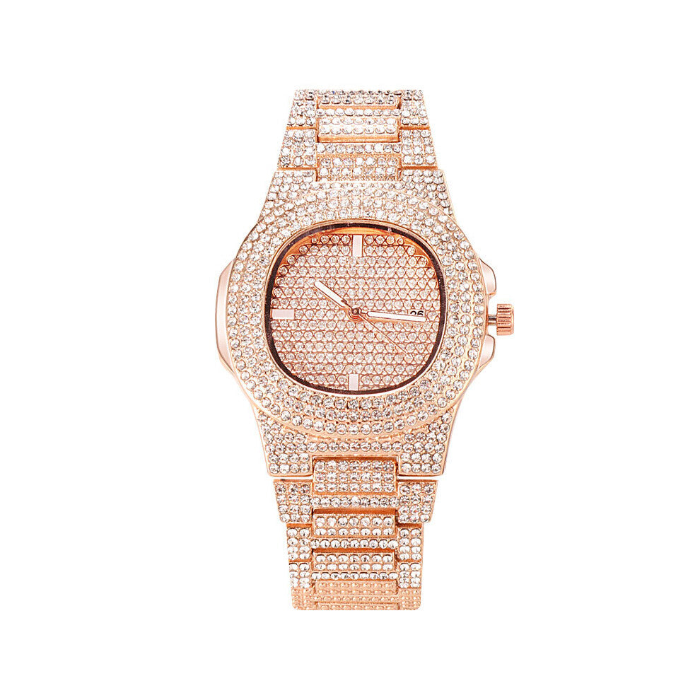 Top Women Watch Rose Quartz Watch Ladies Diamond Dress Bracelet Watches Female Clock Relogio Feminino