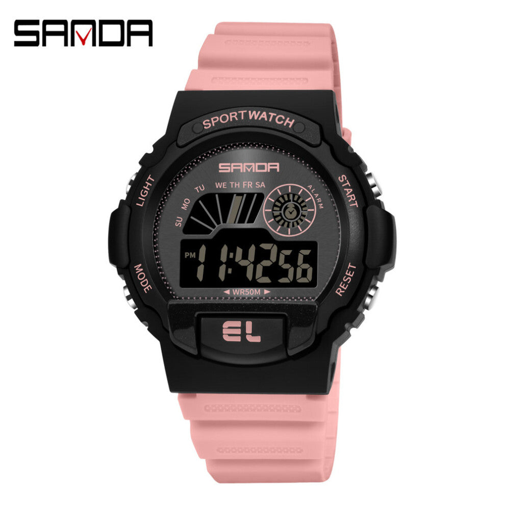 Women's Sport Watches Multifunction Waterproof LED Digital Women Watch Outdoor Wristwatch Relogio Masculino 6004